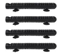 MUELODSIC 4pcs Aquarium Heater Guard Sleeve for Submersible Heaters to 2.8cm Diameter - 24.5cm Plastic Protective Cover with Suction Cups for Fish Tank Safety and Heat Resistance