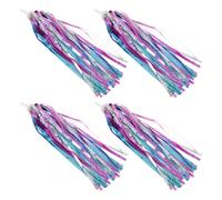 MUELODSIC 4pcs Bike Tassels Streamers for Boys Easy Attach Handlebar Decorations for Scooters Bicycles Tricycles Colorful Ribbon Accessories for Fun and Safe Riding