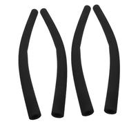 MUELODSIC 4pcs Black Foam Stroller Armrest Handle Covers Soft Grip Slip Replacement Sleeves for Pushchair Hand Fatigue Relief and Easy Maintenance
