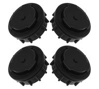 MUELODSIC 4pcs Black Plastic Waste Bin Drain Plug Seal Ring for 660L Outdoor Garbage Containers, Leakproof Stopper for Commercial Trash Can Drain Hole, Universal Garbage Bin Plug Accessories