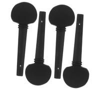 MUELODSIC 4pcs Cello Ebony Handle Tuning Pegs Cello Replacement Parts Imitation Ebony Tuning Pegs for Smooth Performance Decorative Accessories for Musical Instrument