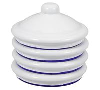 MUELODSIC 4Pcs Enamel Mug Lids Replacement Water Cup Covers for Tea Cups Fit Round Small Preserve Aroma and Keep Drinks Clean