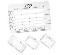 MUELODSIC 4pcs Envelope Addressing Guide Stencil Template for Letter Writing School Supplies Translucent Calligraphy Practice Aid with Precise Line Spacing and Multi-Style Design