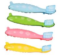 MUELODSIC 4pcs Giant Toothbrush Balloon Set Bright Colors Oversized Party Decoration Props for Care Themed Events Fun Toothbrush Shaped Balloons for Festive Celebrations