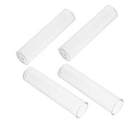 MUELODSIC 4pcs Glass Plant Propagation Tubes Small Test Tube Vases for Hydroponic Cuttings Compact Desktop Flower Planters Home Office Decor
