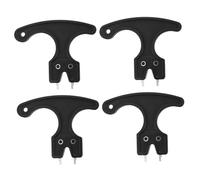 MUELODSIC 4pcs Golf Spike Wrench with Handle Multifunction Replacement Spike Spanner for Shoe Cleat Adjustment and Removal Compact Outdoor Sports Tool