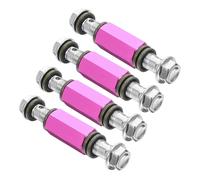 MUELODSIC 4pcs Metal Motorcycle Brake Hose Extension Adapter Fittings High Pressure Resistant Brake Line Connector for Motorbike Oil Pipe Replacement Leakproof Design for Random Color