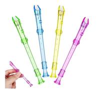 MUELODSIC 4pcs Mini Clarinet Flute Transparent Wind Instruments for Beginner Music Random Color Random Color