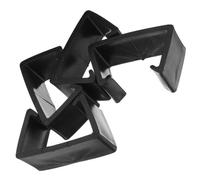 MUELODSIC 4pcs Patio Furniture Clips for Sectional Sofas Adjustable Black Wicker Sofa Clamps with Skid Grooved Design Versatile Couch Connectors for Outdoor Rattan and Indoor Seating