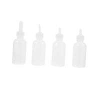 MUELODSIC 4pcs Pet Nursing Bottles Silicone Feeding Kit for Puppies Kittens Newborn Small Animals Reusable Soft Squeeze Bottle with Scale for Easy Milk Control