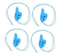 MUELODSIC 4Pcs Plastic Ocarina for Beginners Mini Thumb Musical Instruments Easy to Play Safe with Smooth Surface