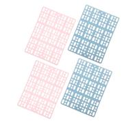 MUELODSIC 4pcs Rabbit Cage Foot Cushions Small Animal Feet Pad with Hollow Design for Urine Drainage Breathable and Easy to Clean Mats for Bunny Guinea Pig Chinchilla Cat and Puppy Cages