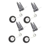 MUELODSIC 4pcs Rc Airplane Tail Wheel Assembly Lightweight Plane Undercarriage Gear for Model Aircraft DIY Projects Easy Installation Protective Support for Outdoor Flight Fits Models Under