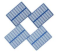 MUELODSIC 4Pcs Reusable Plastic Rabbit Cage Mats Small Animal Foot Pads Cuttable Floor Liners for Guinea Pigs Chinchillas Hamsters Cats Puppies Cage Resting Pads Clean