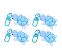 MUELODSIC 4pcs Sea Turtle Keychain: Cute and Functional Glow Accessories Nighttime Use Backpack Decoration and Party Supplies