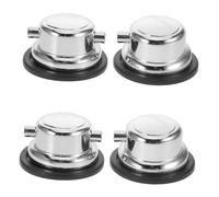MUELODSIC 4pcs Snare Lugs Double Ended Drum Replacement Parts Silver for Jazz and Drum Kits with Precision Machining and Dual Functionality