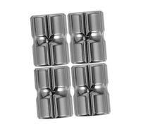 MUELODSIC 4pcs Stainless Steel Car Wheel Valve Caps Theft Tire Air Valve Stem Covers for Cars Motorcycles Bikes Suvs Quick Check Design Precision Seal Prevents Gas Leakage Weather Resistant