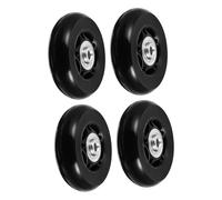 MUELODSIC 4pcs Suitcase Replacement Wheels Rubber Caster Parts for Luggage with Mute Noise Reduction Rubber Material and Energy Saving