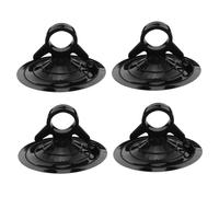 MUELODSIC 4pcs Thicken Suction Cup Car Windshield Sunshade Holder Heavy-duty Black Cradle for Organizing Car Curtains Support for Vehicle Windows Kitchen Bathroom Use