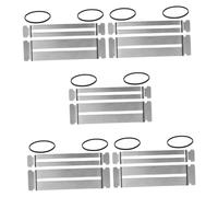 MUELODSIC 5 Sets Guitar Fretboard Shield Pads for Precise Fret Polishing and Maintenance Kit Metal Protector with Bands for DIY Fingerboard Repair and Smoothing Luthier Accessories for