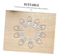 MUELODSIC 500pcs Small Triangle Hook Stainless Steel D Ring Picture Frame Hangers for Hanging Paintings Clocks Artwork Mirrors Easy Install Picture Hangers with Single Eyelet for Secure Wall
