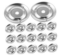MUELODSIC 50pcs Stainless Steel Tambourine Bells Drum Cymbal for Handheld Percussion Instruments Sound Jingle Accessories for Musical