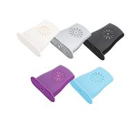 MUELODSIC 5pcs Acoustic Guitar Sound Hole Humidifiers Instrument Panel Humidity Maintenance Tool with Adjustable Moisture Control for Crack Prevention - Black, White, Silver, Sky Blue Purple