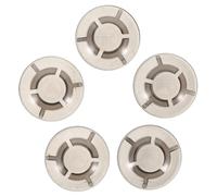 MUELODSIC 5pcs Dark Grey Mushroom Head Guitar Pedal Footswitch Caps Fit Effect Pedal Knob Button Covers Foot Nail Protector for Musicians