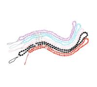 MUELODSIC 5Pcs Delicate Crystal Phone Lanyard Neck Strap Anti-lost Pendant Lightweight Mobile Chain Hanging Ropes with Detachable Design for Smartphones and Electronic Accessories