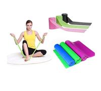 MUELODSIC 5PCS Elastic Yoga Stretch Strap Resistance Band for Flexibility and Training Random Colors for All Skill Levels and Ages Random Color