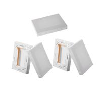 MUELODSIC 5Pcs Mini Oil Painting Frames Cotton Canvas Boards for Artists DIY Painting Craft Sturdy Pine Wood for Oil Acrylic Gouache
