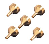 MUELODSIC 5pcs Mini Stainless Steel Funnels for Fragrance and Essential Oils Small Metal Liquid Transfer Funnels for Bottles and Containers Lightweight and Filling Tools