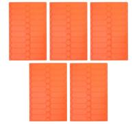 MUELODSIC 5Pcs Orange Microscope Slide Drying Rack 20-Slot Laboratory Slide Holder Tray for Microbiology and Cell Studies, Microscope Accessories Storage and Fast Drying