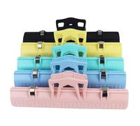 MUELODSIC 5pcs Portable Music Book Clips Page Holders Embossed Scale, Sheet Music Note Clamps for Instrument Accessories, Practical Score Management Supplies for Musicians Random Style