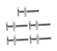 MUELODSIC 5pcs Pressure Mounted Gate Bolt Screws for Wall and Stair Protection Spindle Rods Fit Pressure Gates No-drill Installation for Pet and Safety