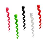 MUELODSIC 5pcs Silicone Brake Cable Covers Brake Wire Protectors Frame Sleeves with Snake Shape Design for Mountain Road Folding Bikes Red Green Pink Black Transparent