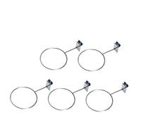 MUELODSIC 5pcs Sports Ball Holders Wall Mount Display Rack with Screws for Basketball Football Volleyball Storage Silver Easy to Install for Home Garage Shop Office