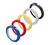 MUELODSIC 5pcs Violin Fingerboard Position Stickers Colorful Fretboard Tape Set for Beginners Cello and Violin White Red Black Blue Light Yellow for Music Teaching