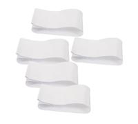 MUELODSIC 5pcs White Football Captain Armbands Nylon Elastic Sports Bands for Soccer Basketball Team Sports Comfortable Multifunctional DIY Blank Design for Outdoor Activities