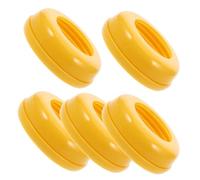 MUELODSIC 5pcs Wide Neck Bottle Collar Rings Replacement Screw Plastic Bottle Covers Compatible with Multiple Brands Easy to Use Dust Feeding Accessory