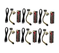 MUELODSIC 6 Sets Pci-e to Extender Cable Pin Power Connector GPU Riser Adapter for Mining Rig Pci Express Extension Card Replacement with Insulation and Stable Connection