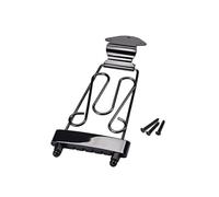 MUELODSIC 6 String Plated Adjustable Guitar Tailpiece Bridge with Screws Steel Zinc Alloy Acoustic Guitar Bridge Replacement for DIY Parts Easy to Install Compatible