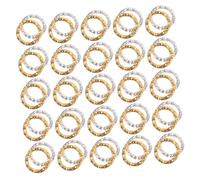MUELODSIC 600pcs Jump Rings Silver and Gold Jewelry Connectors for Necklace Repair and Jewelry Making Bulk DIY Findings with Artistic Twisted Design