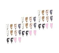 MUELODSIC 60pcs DIY Cat Pendant Alloy Charms Mixed Styles Lightweight Jewelry Craft Making Accessories for Necklace Bracelet Decor