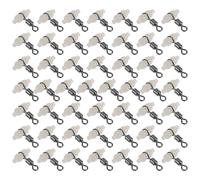 MUELODSIC 60Pcs Glow in the Dark Barrel Swivels Fishing Tackle Set High-Speed Rolling Swivel Connectors for Freshwater Fishing Luminous Terminal Snaps for Line Connection