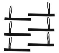 MUELODSIC 6pcs Adjustable Football Referee Gear Wristbands Down Indicator Bands for Soccer Match Officials Comfortable Elastic Black Sports Accessories
