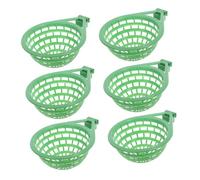 MUELODSIC 6pcs Bird Nest Bowls for Pigeon Hatching and Breeding Plastic Nesting Beds for Parrots Cockatiels and Small Birds Stable Construction for Comfortable Incubation and Successful Egg