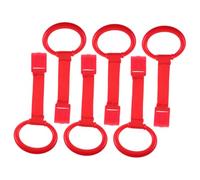 MUELODSIC 6pcs Boy Girl Pull Tab Rings for Playpen Boy Girl Learning Standing Support Crib Hanging Toys Newborn Activity Toys Playpen Accessory