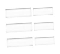 MUELODSIC 6pcs Clear Glass Guitar Slide Lightweight Wear Resistant Finger Sliders for Jazz Blues Live Performances Long Sessions with Ergonomic Fit and Slip Resistant Design