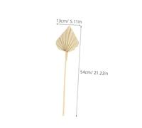 MUELODSIC 6Pcs Dried Palm Leaf Decoration Bouquet Natural Color Vivid Leaf Adorn for Home Party Floral Arrangement Rustic Chic Interior Display